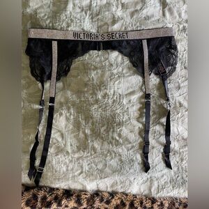 Victorias Secret bedazzled and lace lingerie belt